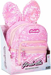 Girabrilla Bunny Backpack Pink, Różowy Królik Plecak