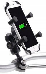 Rowerowy uchwyt na telefon na lusterko śrubę