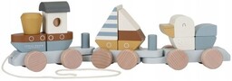 Drewniany Pociąg z klockami Sailors Little Dutch