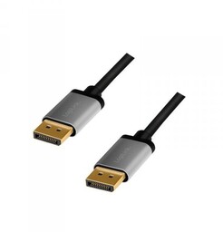 LogiLink Kabel DisplayPort 4K/60 Hz,DP/M do DP/M aluminiowy