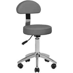Taboret kosmetyczny ACTIVESHOP BASIC 304, szary