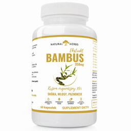 BAMBUS EXTRACT 350mg KRZEM ORGANICZNY, SKÓRA, WŁOSY, PAZNOKCIE