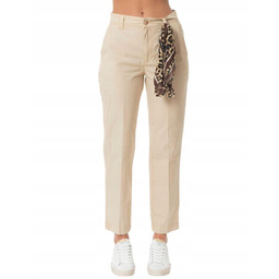 GUESS BEŻOWE ELEGANCKIE SPODNIE CHINOS BAWEŁNA XS 12DA