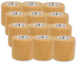 Zestaw: 12 x Bandaż kohezyjny Gold Tape (5