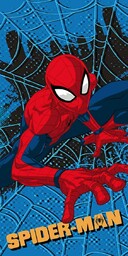 Jerry Fabrics Ręcznik plażowy 70x140 Spider-man niebieski szybkoschnący