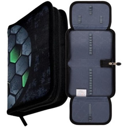 Piórnik szkolny PIŁKA NOŻNA zamykany bez wyposażenia