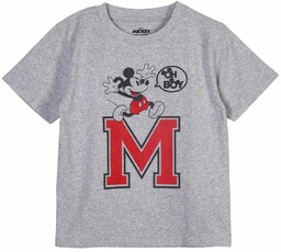 Szara koszulka chłopięca Myszka Mickey