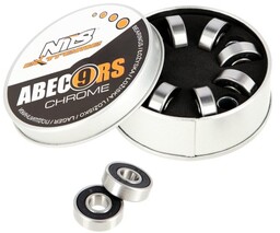 ŁOŻYSKA (8 szt) OPAK. METAL ABEC-9 RS GRAPHIT