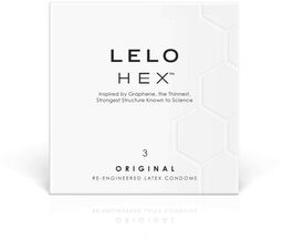 LELO Hex Original - luksusowe prezerwatywy (3 sztuki)