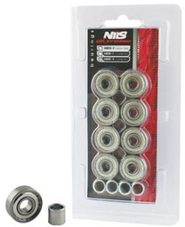 ŁOŻYSKA (8 szt.) ABEC-9 CHROME NILS EXTREME