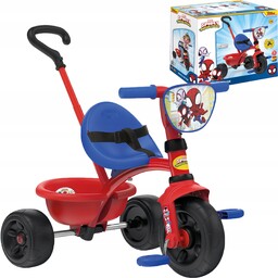 Smoby Rowerek Trójkołowy Be Fun Spidey Z Rączką