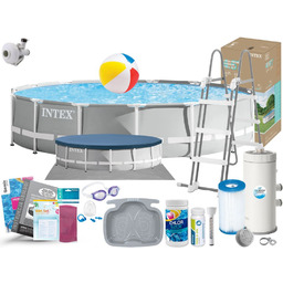 Basen Intex 457x107 Ogrodowy Stelażowy 26724 19w1