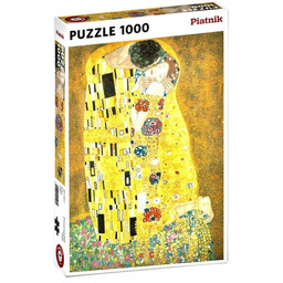 Piatnik Puzzle Klimt, Pocałunek, 1000 części
