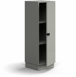 Szafa QBUS, 2 półki, cokół, uchwyt, 1252x400x420 mm,
