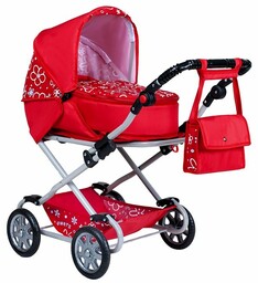 New Baby Wózek dla lalek Monika, czerwony