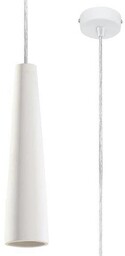 Sollux Biała lampa wisząca SL.0845 ceramiczna do sypialni