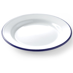 Talerz płytki emaliowany biały śr. 200mm Hendi