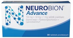 NEUROBION Advance, 30 tabletek - lek uzupełniający witaminami