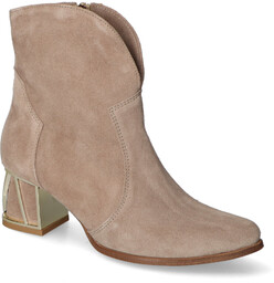 Botki Lewski 3166/G/1151 Cappucino zamsz