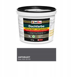 Farba Na Dach Isolbau Dachfarbe Antracyt Anthrazit 12kg