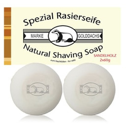 Golddachs Sandalwood Mydło do golenia 2 x 60