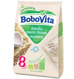 BoboVita Kaszka mleczno-zbożowa, owsiana, po 8 miesiącu, 230