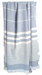 Greno Ręcznik plażowy 90x180 Ellegant szary pasy