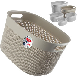 Koszyk prostokątny 18L Curver Filo Recycled, beżowy