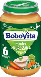 BoboVita Zupka domowy rosołek z kurczaka z ryżem,