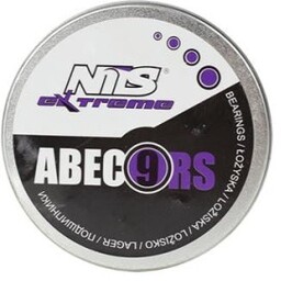 ŁOŻYSKA (8szt.) OPAK. METAL ABEC-9 RS PURPUROWY CARBON