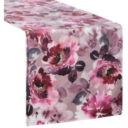 Bieżnik 35 x 180 Dekoracyjny Velvet1 Pud+Róż