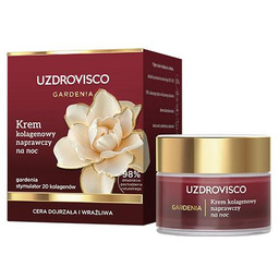 Uzdrovisco Gardenia Krem kolagenowy naprawczy na noc, 50