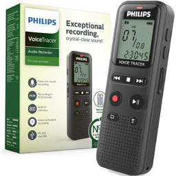 Dyktafon Philips DVT1160 8GB 1.29'' LCD czarny