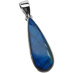 Labradoryt wisiorek oprawiony (ZAW75) Srebro [925]