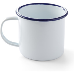 Kubek emaliowany z uchwytem biały 360ml Hendi