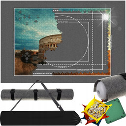 Mata Plansza Podkładka Filcowa Sakiewki do Układania Puzzli