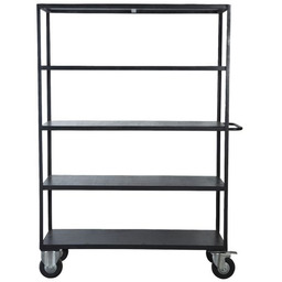 House Doctor UNIT Regał na Kółkach - Czarny