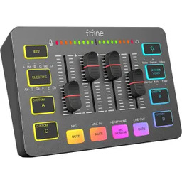 Fifine SC3 Karta dźwiękowa Czarny Mikser audio