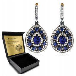 Kolczyki Srebrne Z Turcji Orientalne Bogato Zdobione