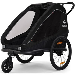 HAMAX Przyczepka rowerowa Traveller Twin Czarny