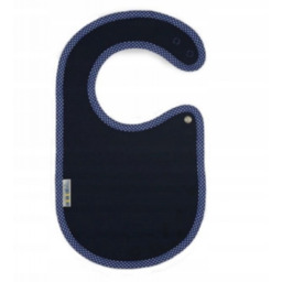 Clickbibs Śliniak granat-groszki białe