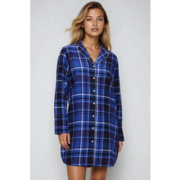 Flanelowa koszula nocna Triumph Boyfriend Checks organic