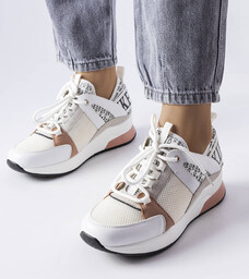Biało-różowe sneakersy Vinceza-38