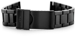 Bransoleta Bisset (bb014d) - czarna 18mm