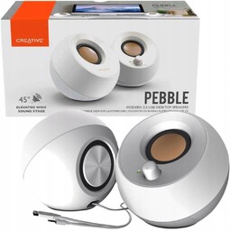 Głośniki komputerowe Creative Pebble 2.0 Usb biały