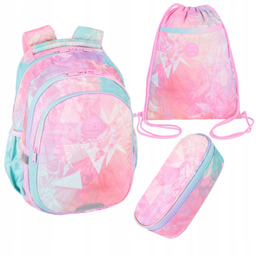 Piórnik szkolny CoolPack saszetka Tie Dye różowy
