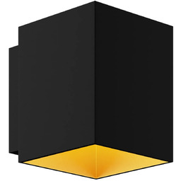 Kinkiet nowoczesny SOLA WL SQUARE BLACK-GOLD 91063-N -