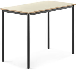 Stół BORÅS, 1200x700x900 mm, brzoza laminat, antracyt
