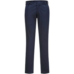 S235 - Wąskie spodnie damskie Chino - ciemny