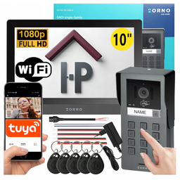 Wideodomofon Wifi Tuya 10" Full Hd z Szyfratorem